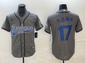 Men’s Los Angeles Dodgers Shohei Ohtani #17 Gray Jersey Joint Edition
