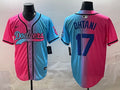 Men’s Los Angeles Dodgers Shohei Ohtani #17 Pink/Blue Jersey