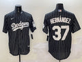 Men’s Los Angeles Dodgers Teoscar Hernandez #37 Black Alternate Limited Jersey