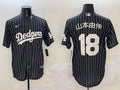 Men’s Los Angeles Dodgers Yoshinobu Yamamoto #18 Black Alternate Jersey