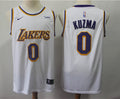 Men’s Los Angeles Lakers #0 Kyle Kuzma Nike White Association Edition Swingman Jersey