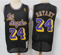 Men’s Los Angeles Lakers #24 Kobe Bryant Black Mitchell & Ness 1996-97 Hardwood Classics Reload Swingman Jersey
