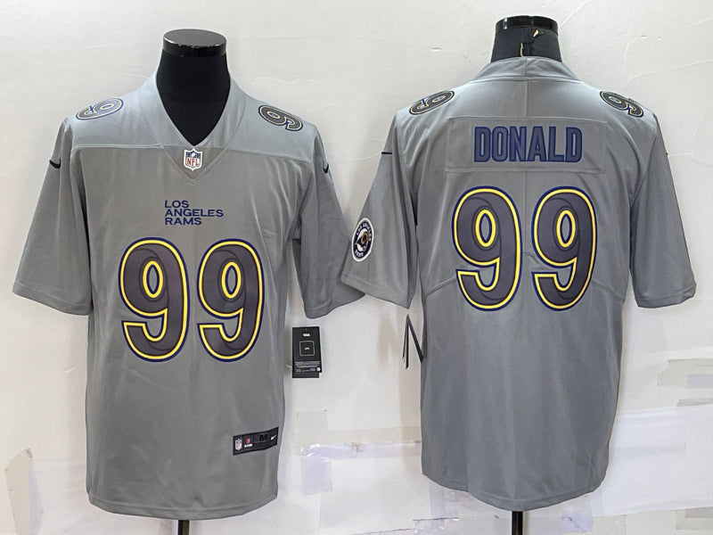 Men’s Los Angeles Rams Aaron Donald #99 Gray Atmosphere Jersey