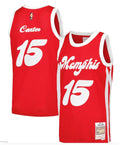 Mens Memphis Grizzlies #15 Vince Carter Mitchell & Ness 2015-16 Hardwood Classics Swingman Jersey – Red