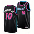Mens Miami Heat #10 Tim Hardaway Jr. Black 2025-26 City Edition Swingman Jersey