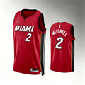 Mens Miami Heat #2 Davion Mitchell Red Statement Edition Swingman Jersey