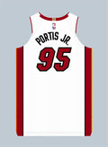 Mens Miami Heat #95 Bobby Portis Jr. Nike White Association Edition Swingman Jersey