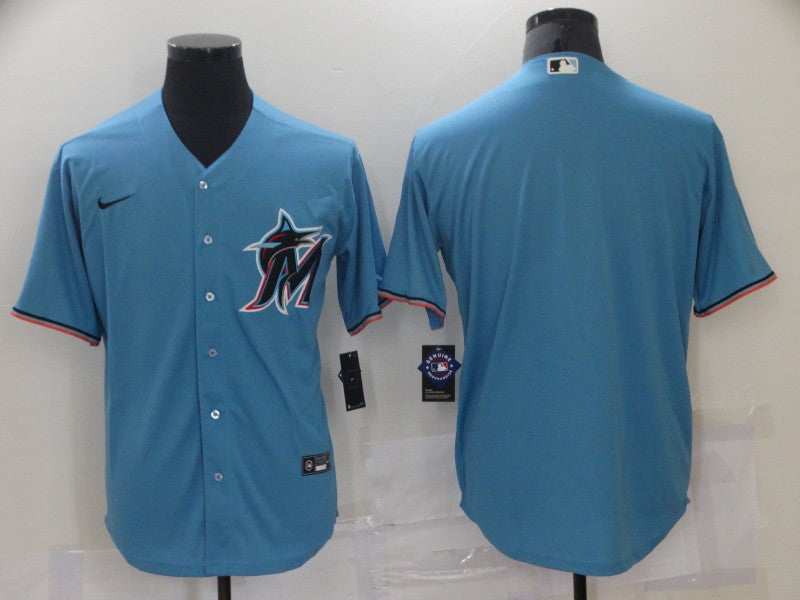 Men’s Miami Marlins Blue Alternate Blank Jersey