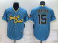 Men’s Milwaukee Brewers Tyrone Taylor #15 Blue Stitched Jersey