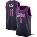 Men’s Minnesota Timberwolves #11 Naz Reid 2025-26 Navy Purple City Edition Swingman Jersey