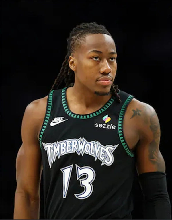 Men’s Minnesota Timberwolves #13 Ayo Dosunmu Black Trees Classic Edition Swingman Jersey