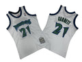 Men’s Minnesota Timberwolves #21 Kevin Garnett Mitchell & Ness 1997-98 Hardwood Classics Swingman Jersey White
