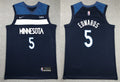 Mens Minnesota Timberwolves #5 Anthony Edwards Navy 2023-24 Icon Edition Jersey