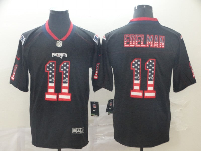 Men’s New England Patriots #11 Julian Edelman Black Alternate Jersey