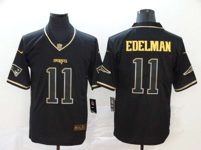 Men’s New England Patriots #11 Julian Edelman Black Jersey