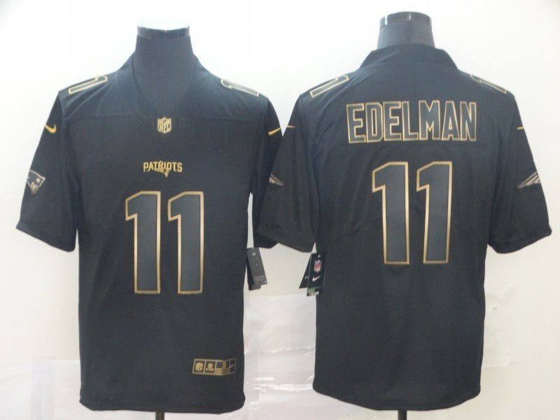 Men’s New England Patriots #11 Julian Edelman Black Jersey