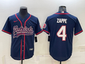 Men’s New England Patriots Bailey Zappe #4 Navy Jersey Joint Edition