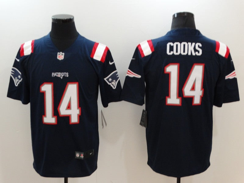 Men’s New England Patriots Brandin Cooks #14 Navy Jersey