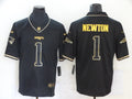 Men’s New England Patriots Cam Newton #1 Black Jersey