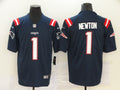 Men’s New England Patriots Cam Newton #1 Navy Jersey
