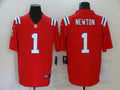 Men’s New England Patriots Cam Newton #1 Red Alternate Jersey