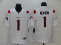 Men’s New England Patriots Cam Newton #1 White Jersey