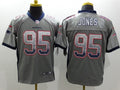 Men’s New England Patriots Chandler Jones #95 Gray Jersey