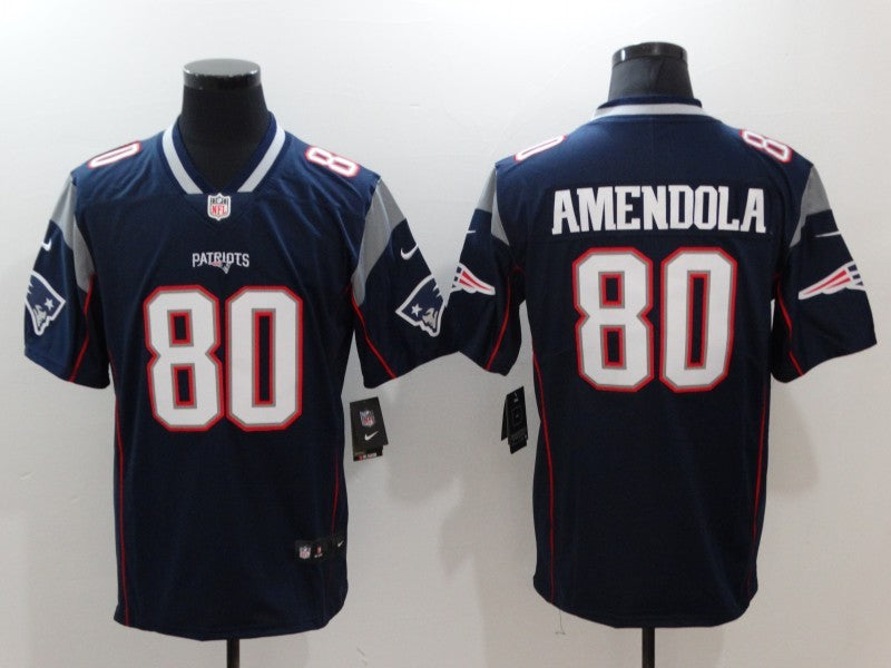 Men’s New England Patriots Danny Amendola #80 Navy Jersey