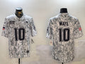 Men’s New England Patriots Drake Maye #10 Arctic Camo 2024 Salute to Service Limited Jersey