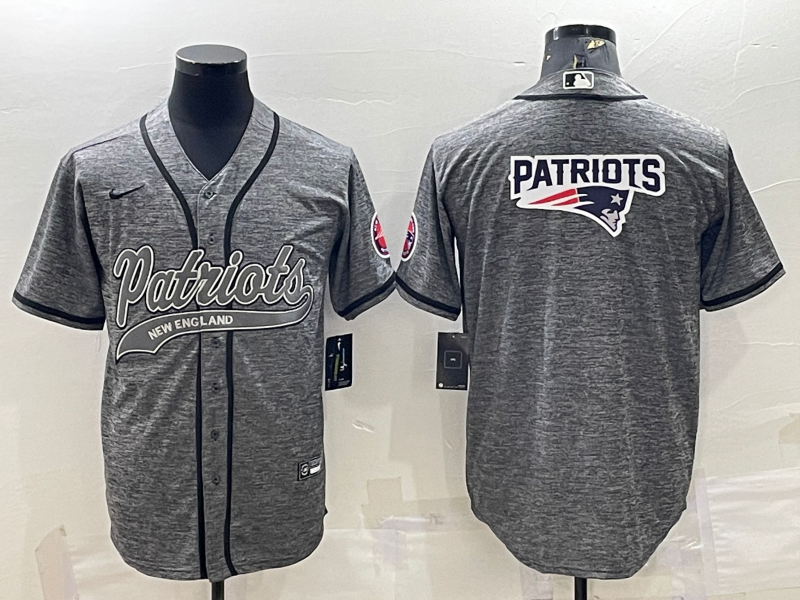 Men’s New England Patriots Gray Jersey