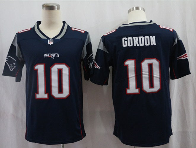 Men’s New England Patriots Josh Gordon #10 Navy Jersey