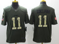 Men’s New England Patriots Julian Edelman #11 Army Green Jersey