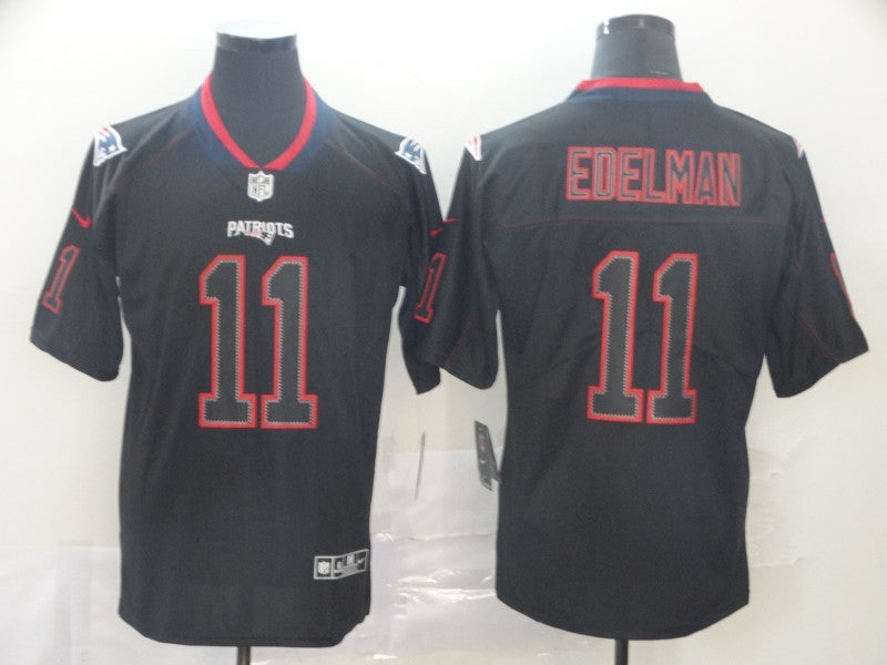 Men’s New England Patriots Julian Edelman #11 Black Jersey