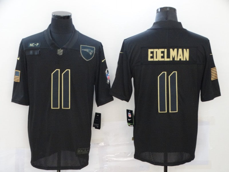 Men’s New England Patriots Julian Edelman #11 Black Jersey