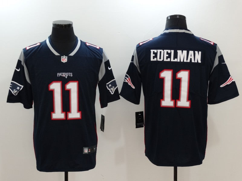 Men’s New England Patriots Julian Edelman #11 Navy Blue Jersey