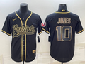 Men’s New England Patriots Mac Jones #10 Black Jersey Joint Edition