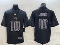 Men’s New England Patriots Mac Jones #10 Black RFLCTV Limited Jersey