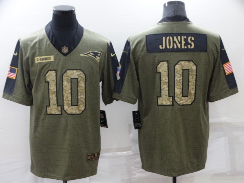 Men’s New England Patriots Mac Jones #10 Brown Jersey
