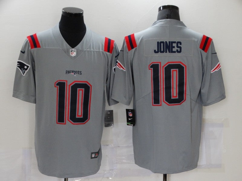Men’s New England Patriots Mac Jones #10 Gray Jersey