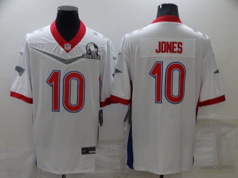 Men’s New England Patriots Mac Jones #10 White ALL STAR Jersey
