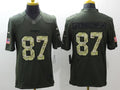 Men’s New England Patriots Rob Gronkowski #87 Army Green Jersey