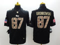 Men’s New England Patriots Rob Gronkowski #87 Black Authentic Jersey