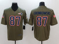Men’s New England Patriots Rob Gronkowski #87 Brown Jersey