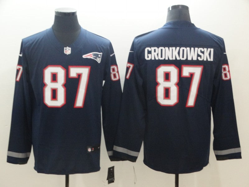 Men’s New England Patriots Rob Gronkowski #87 Navy Jersey
