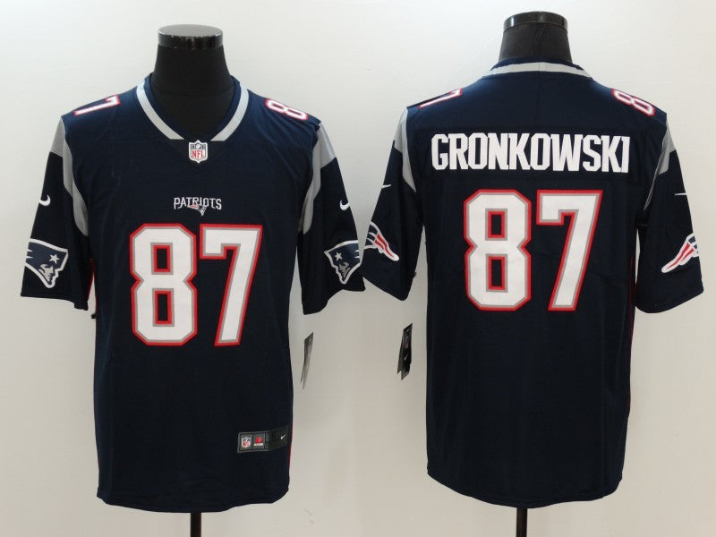 Men’s New England Patriots Rob Gronkowski #87 Navy Jersey