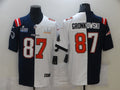 Men’s New England Patriots Rob Gronkowski #87 Navy/White Jersey