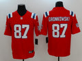 Men’s New England Patriots Rob Gronkowski #87 Red Jersey