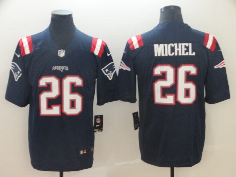 Men’s New England Patriots Sony Michel #26 Navy Jersey