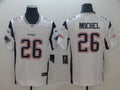 Men’s New England Patriots Sony Michel #26 White Jersey
