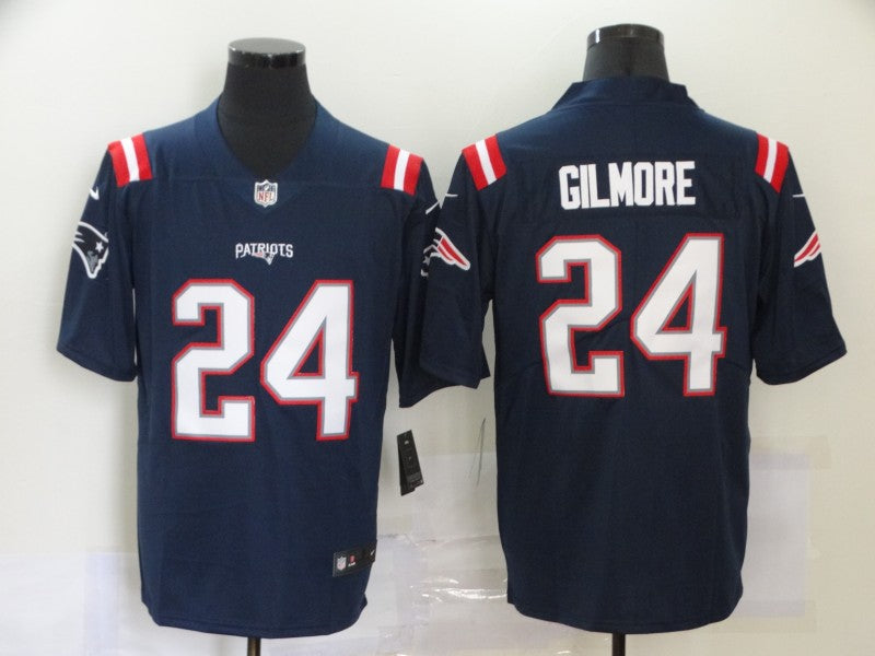 Men’s New England Patriots Stephon Gilmore #24 Navy Jersey